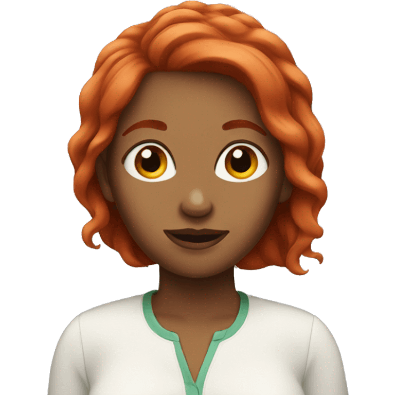 women with red hair emoji