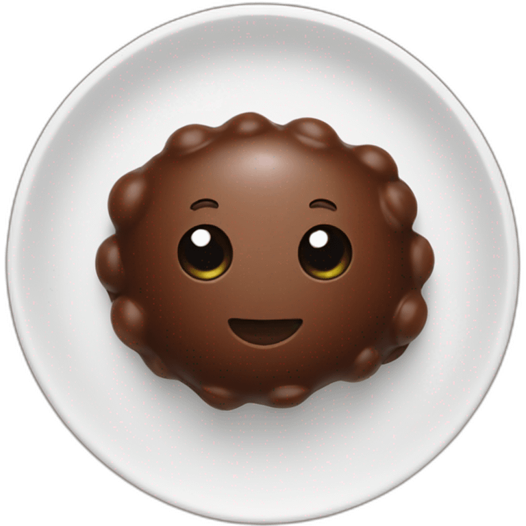 Chocolate chickpea emoji