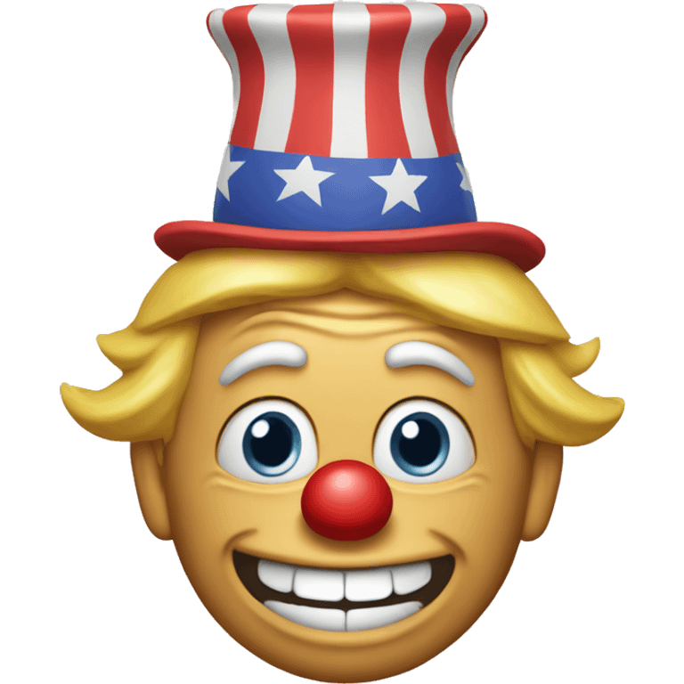 trump as goofy clown emoji