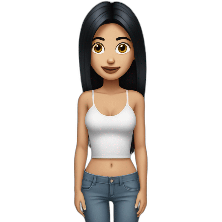 kylie-jenner sans-shirt emoji