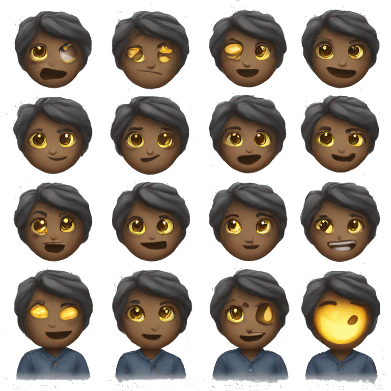 Day and night on emoji heart  emoji