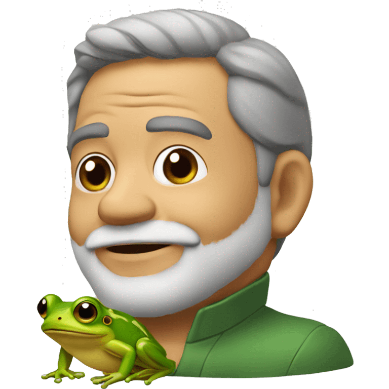 luis inacio lula da silva with a frog emoji