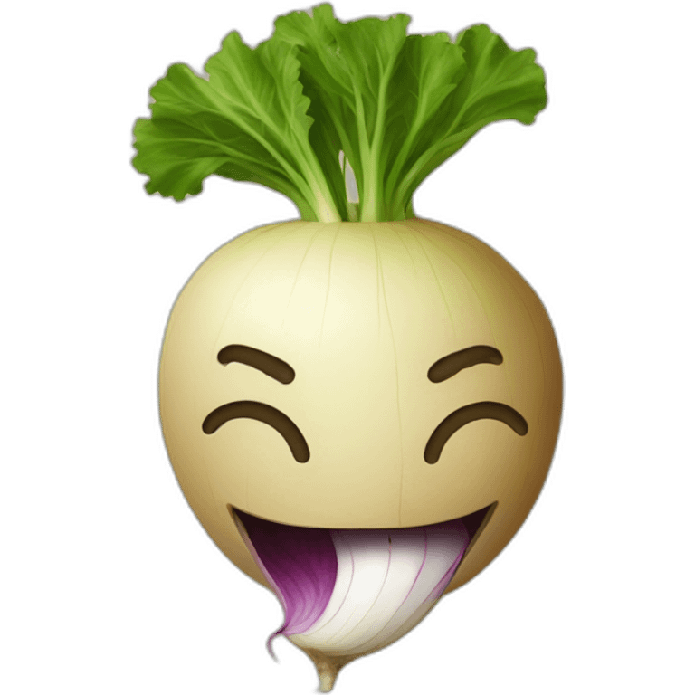 turnip eating a turnip e emoji