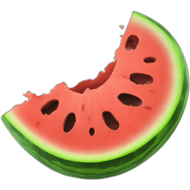 Smashed watermelon emoji