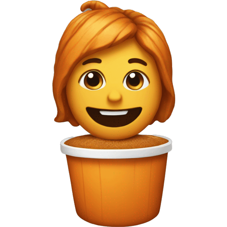 Pumpkin spice emoji