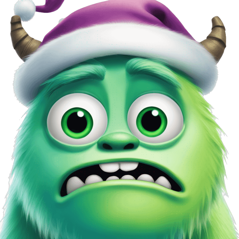 Monsters Inc christmas mood one eye  emoji