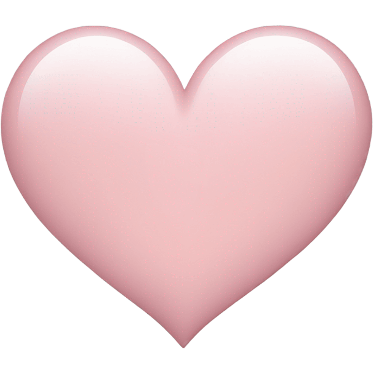 Light pink heart emoji