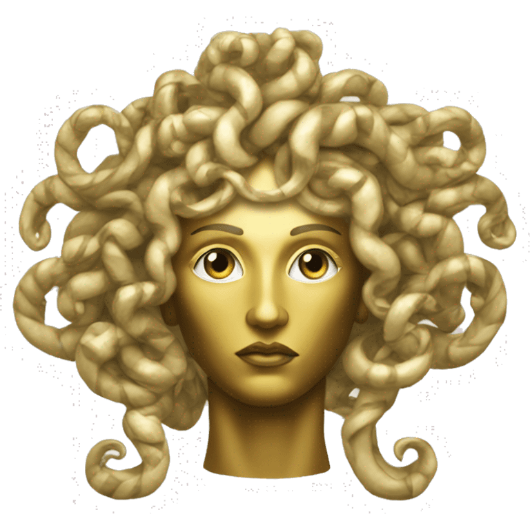 golden versace gorgon medusa emoji