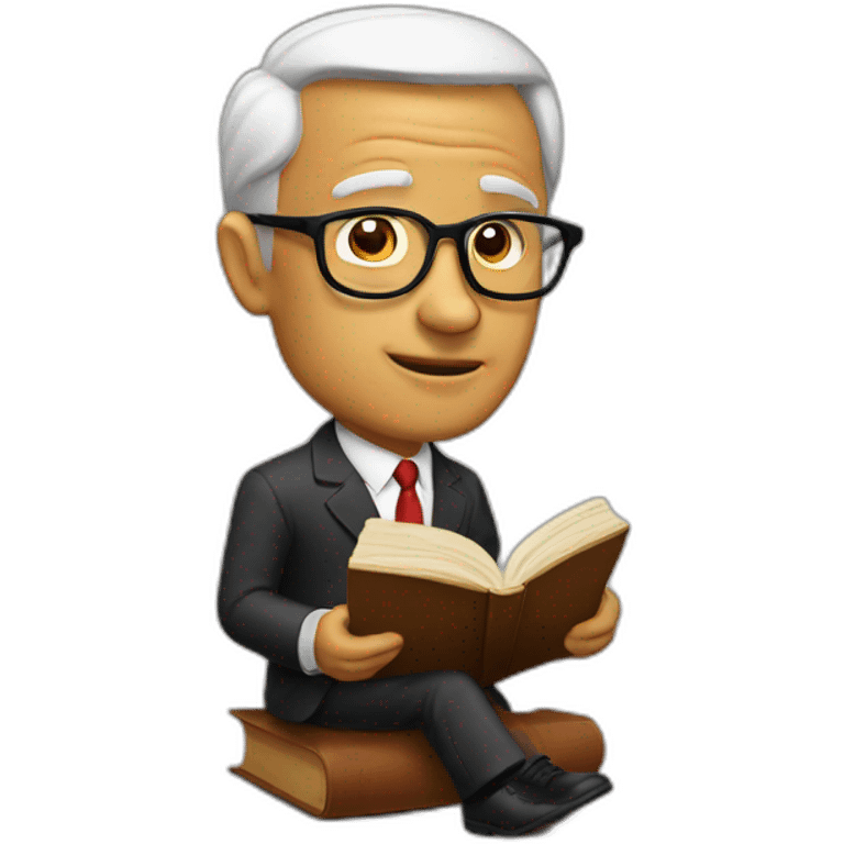 president reading book  emoji