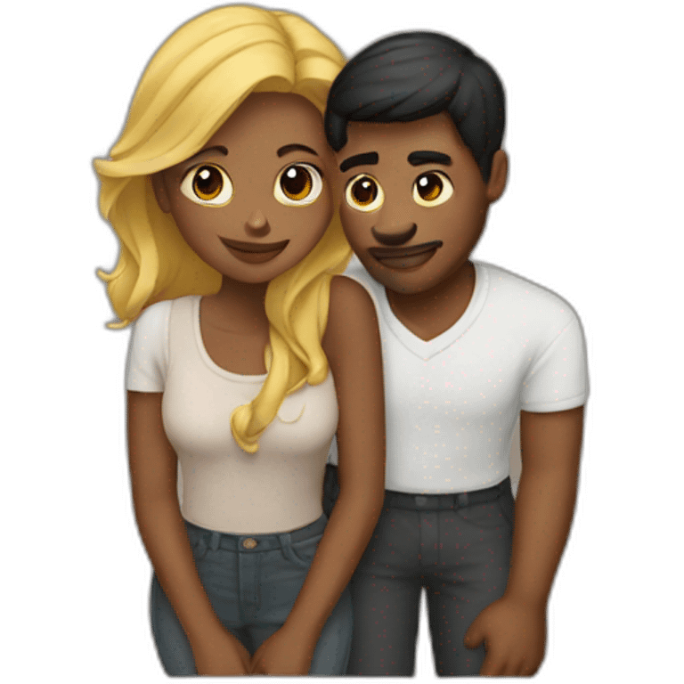 man and woman in love emoji