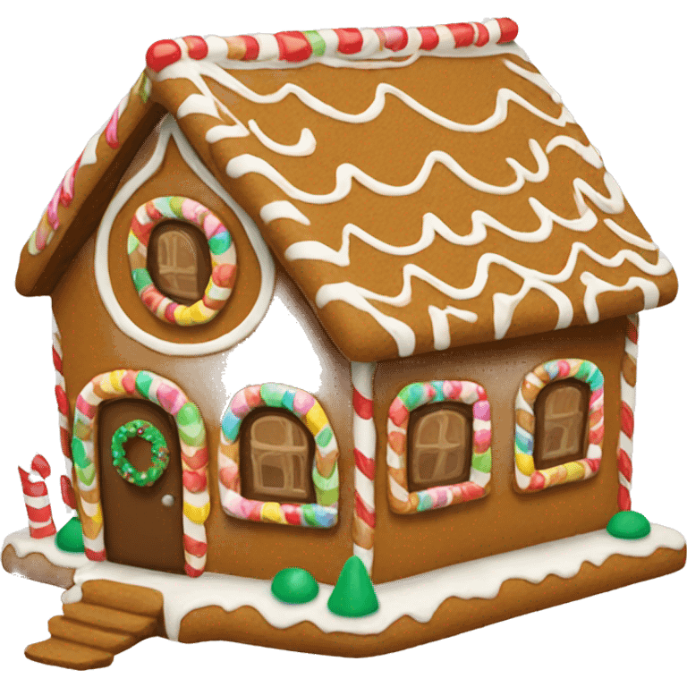 Gingerbread house emoji