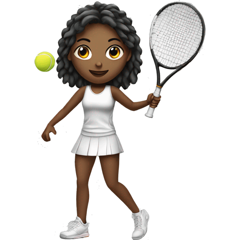 tennis girl  emoji