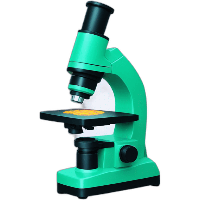 microscope with fluorescence emoji