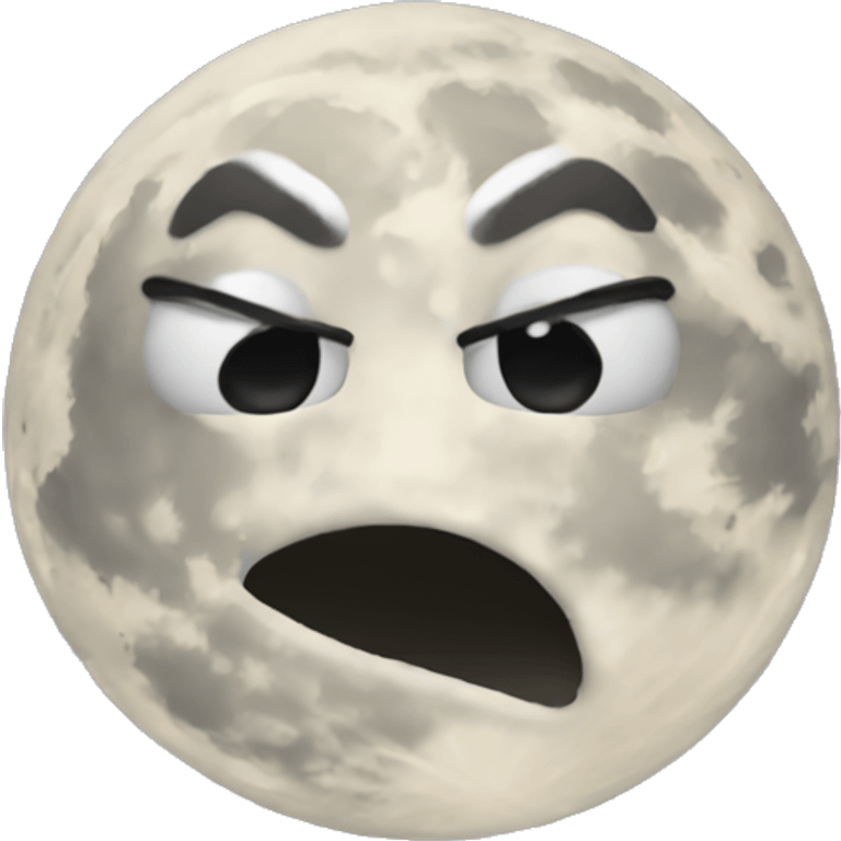 Full moon face emoji blowing kiss emoji