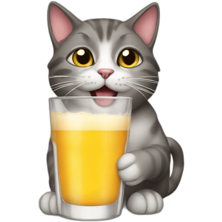 cat-drinking emoji