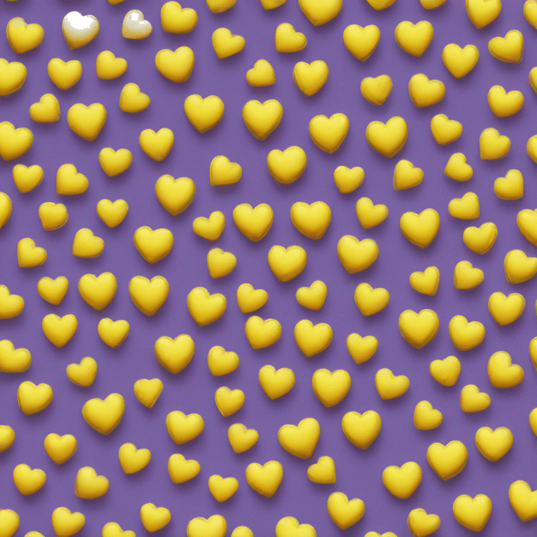 Yellow hearts that make a c emoji