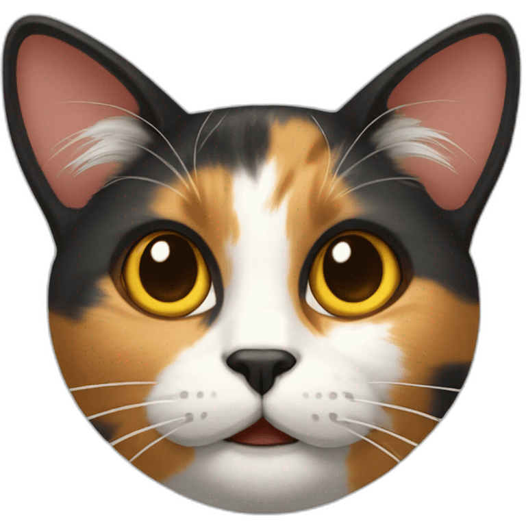 calico cat head emoji