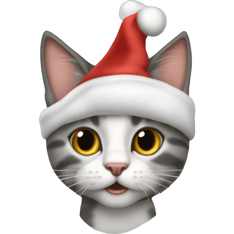 Katze mit weihnachtsklamottten emoji