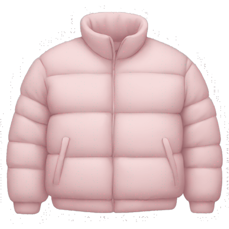 light pink puffer jacket emoji