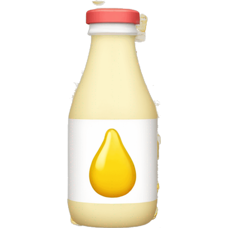 Mayonnaise bottle with a person emoji