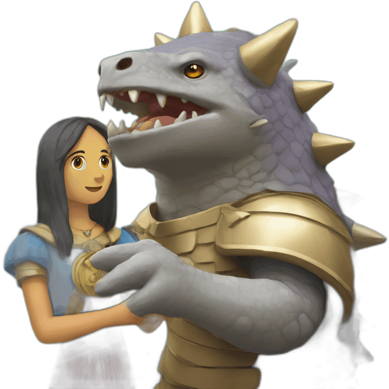 Tarasque and  saint martha emoji