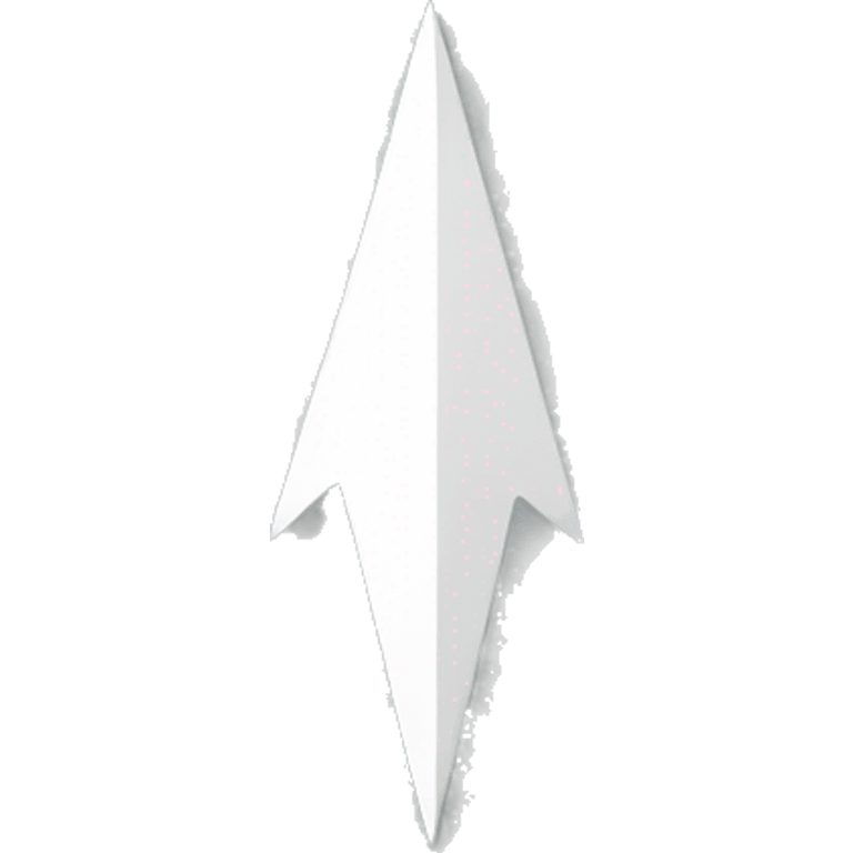 white arrow minimalist  emoji