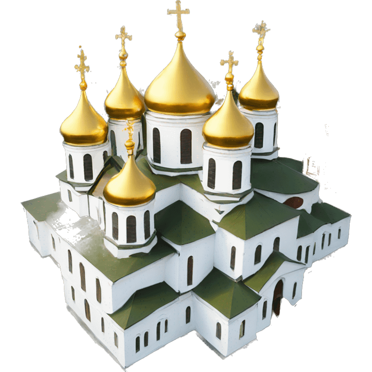 Russian church with golden domes emoji