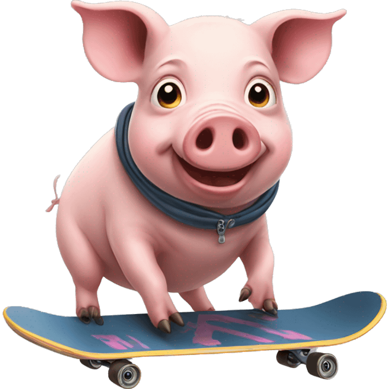 pig on a skateboard  emoji