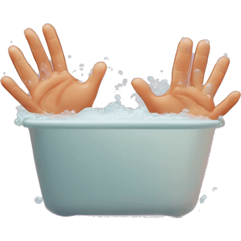 washing two hands emoji