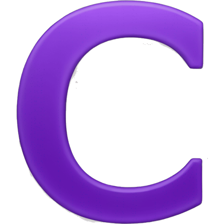 purple letter C emoji