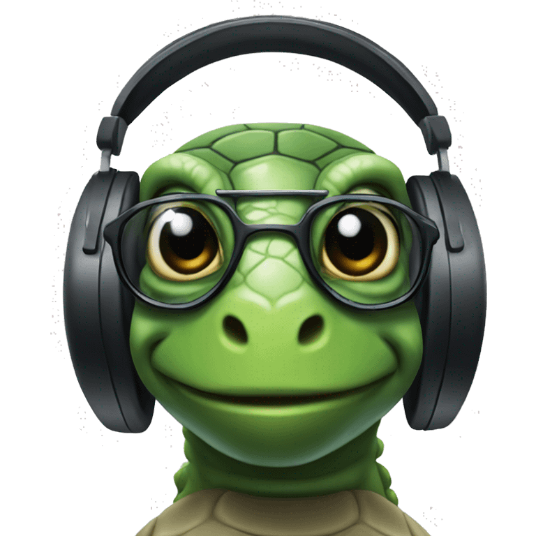 Dj turtle emoji