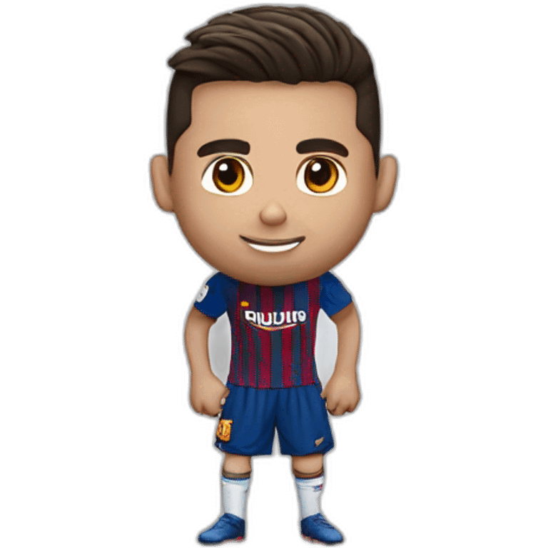 Ronaldo câlin Messi emoji