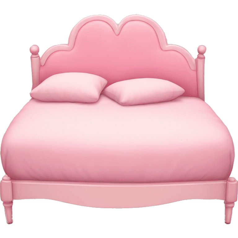 Pink vintage heart bed emoji