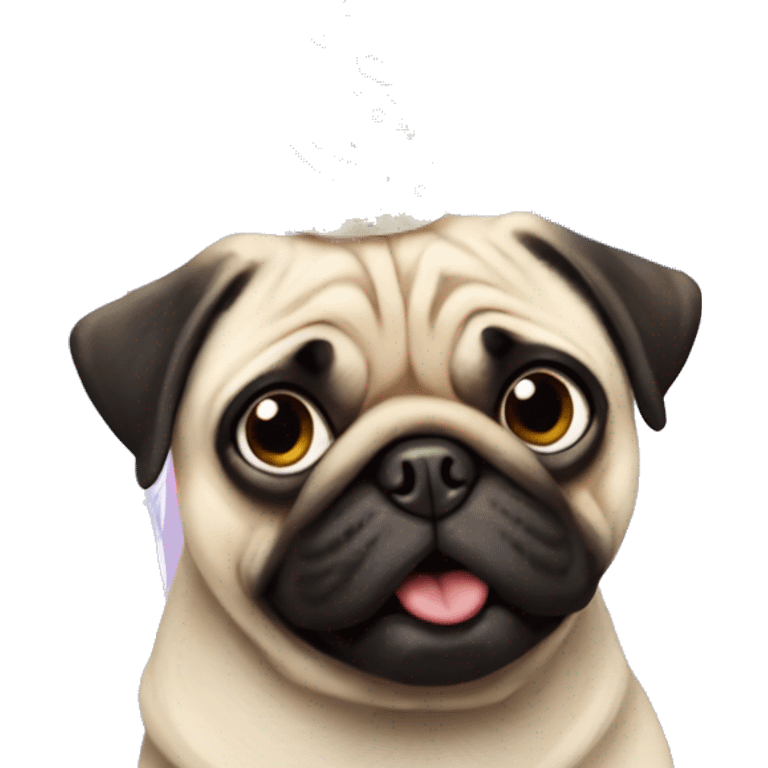 Happy birthday pug emoji