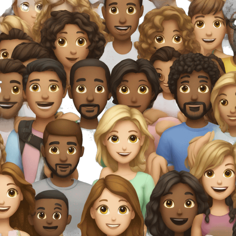 a group of people together emoji