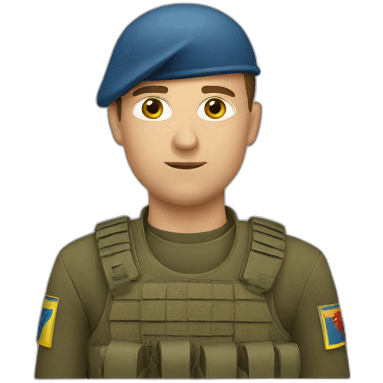 Ukrainian soldier emoji