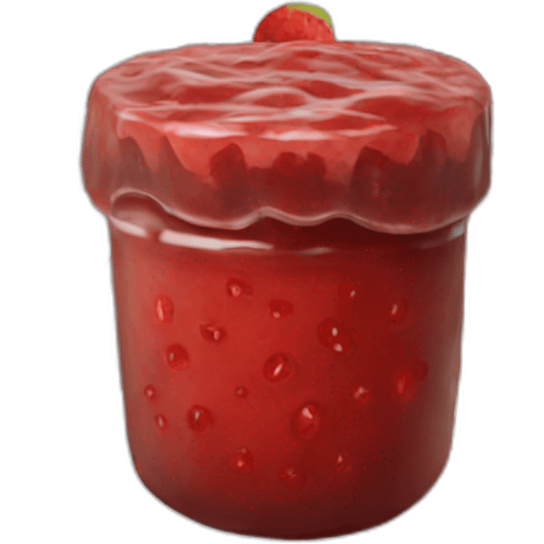 Red jam emoji