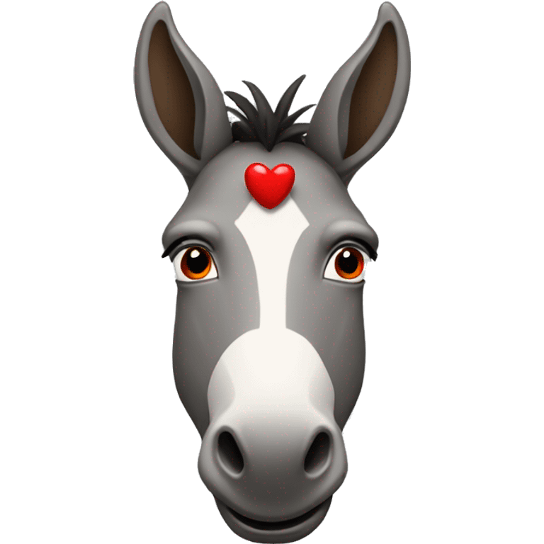 donkey with red lips emoji