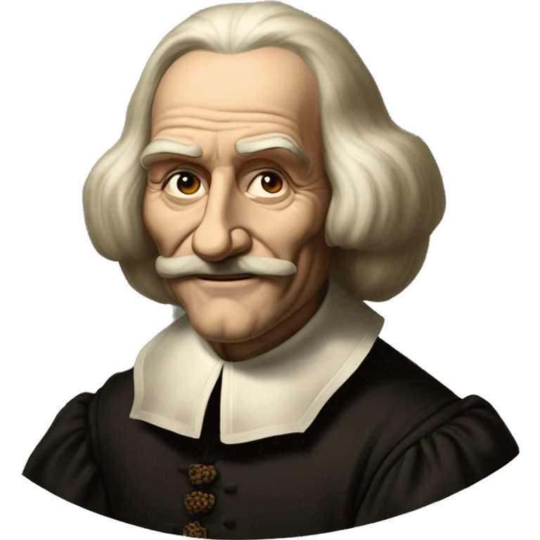 thomas hobbes, portrait by John Michael Wright emoji