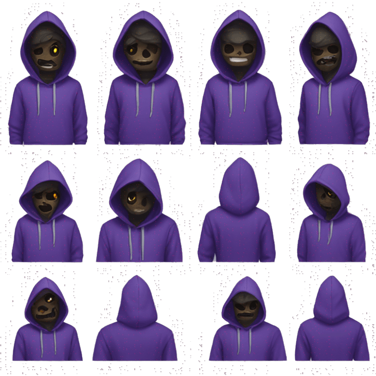 Violet hoodie reaper emoji