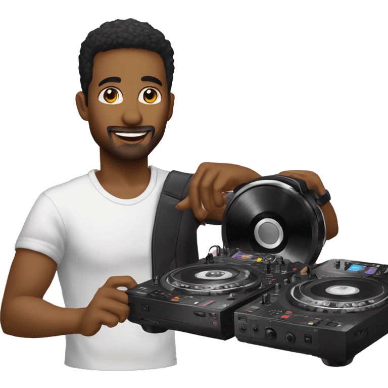 Crea a un dj con su consola emoji