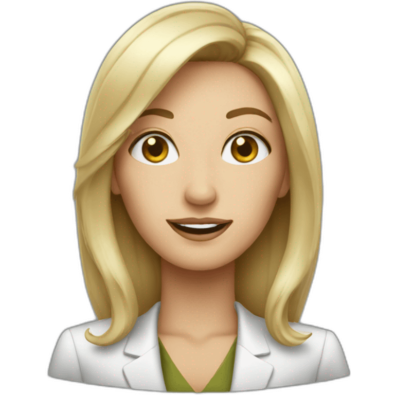 white woman boss emoji