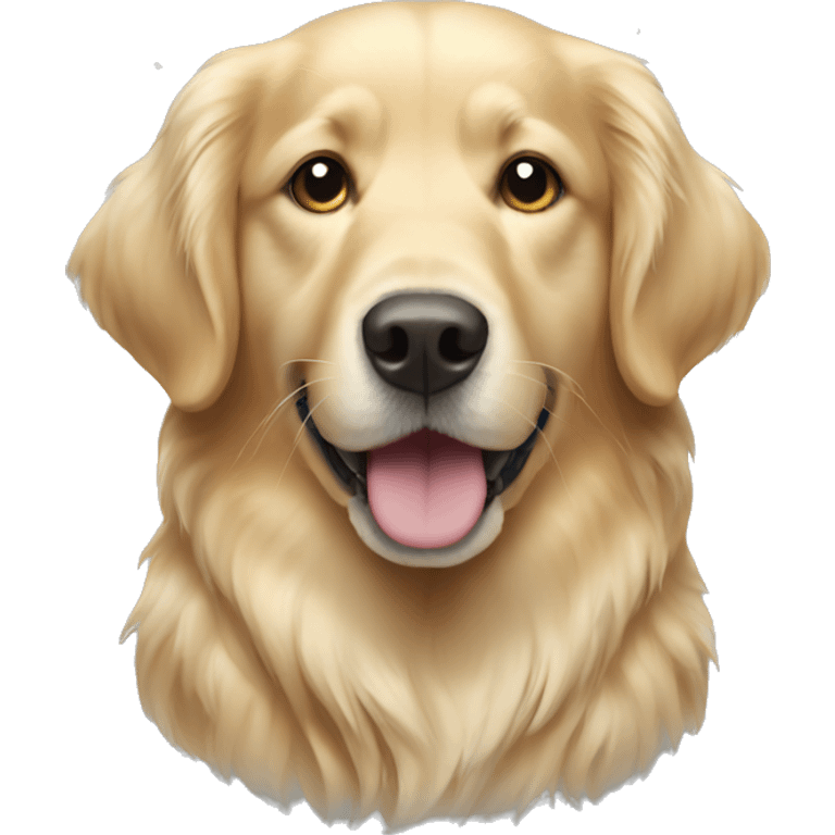 Snowy golden retriever  emoji