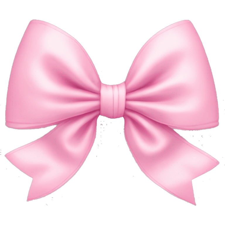 Baby pink coquette bow emoji