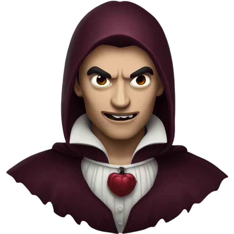 burgundy vampire  emoji