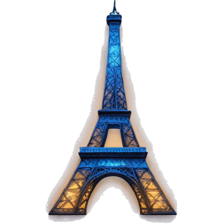 The Eiffel Tower is shining emoji