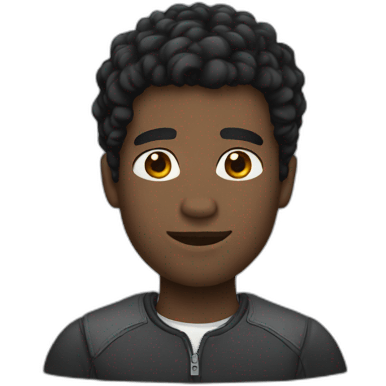 black hair guy emoji