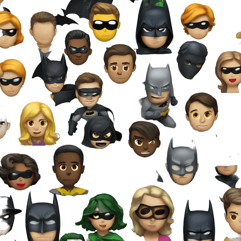 Batman is mysterious emoji