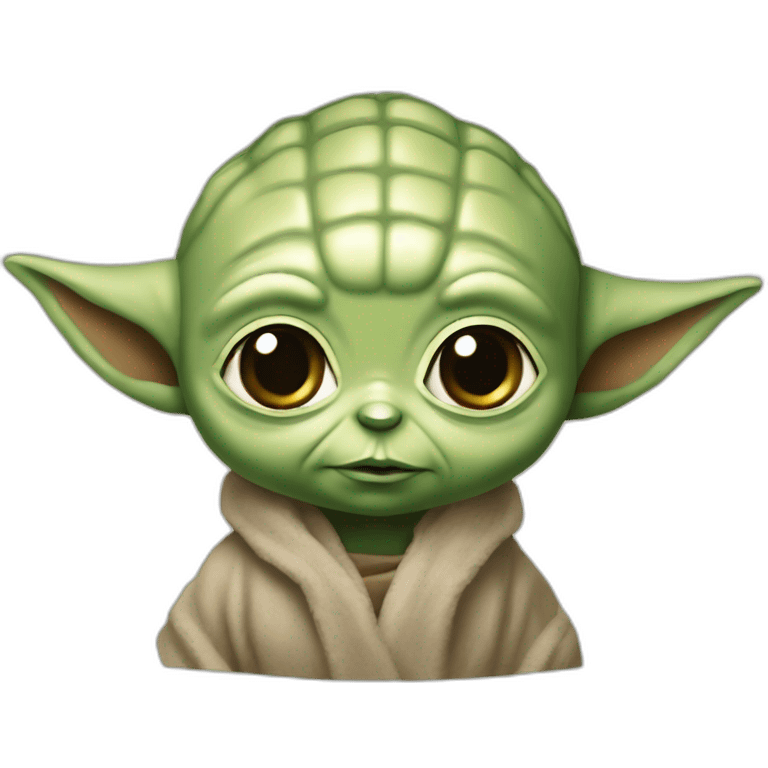 Bébé Yoda buvent du soda emoji