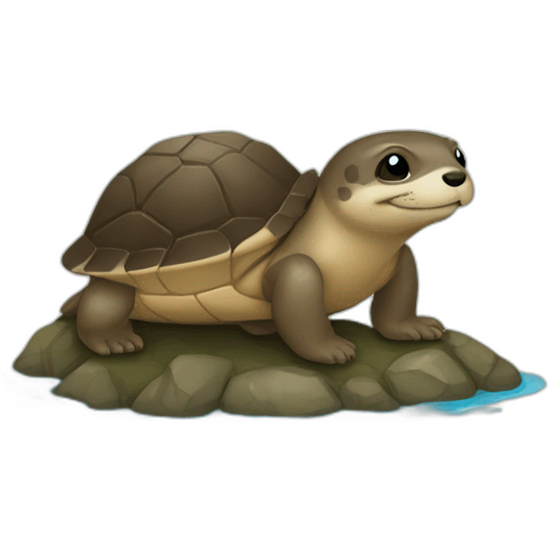 tortue et loutre emoji